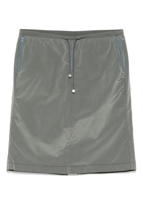 Versace Pre-Owned 2000s drawstring mini skirt - Grey
