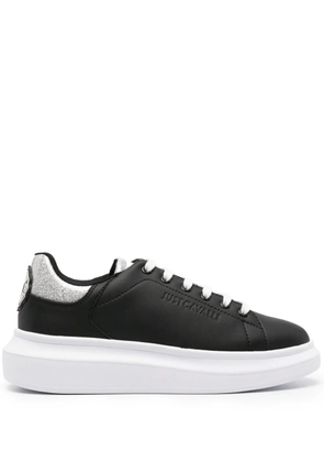 Just Cavalli glitter lace-up sneakers - Black