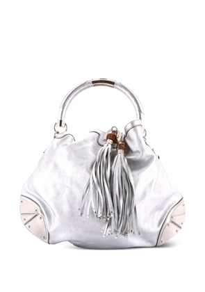 Gucci Pre-Owned Indy Leather Medium hobo bag - Metallic