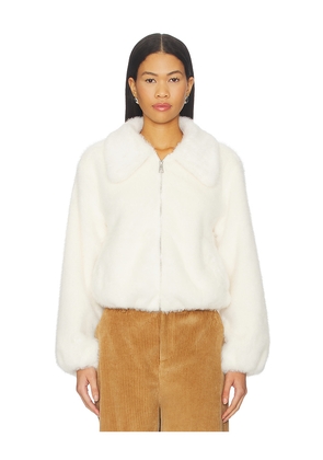 Steve Madden Evanie Coat in Cream. Size L. Also in M, S, XL, XS.