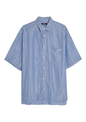 Comme des Garçons Homme striped button-up shirt - Blue