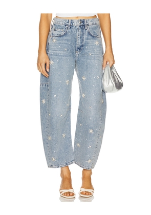 Rag & Bone Charlie Ankle Barrel Jeans in Blue. Size 30. Also in 32.