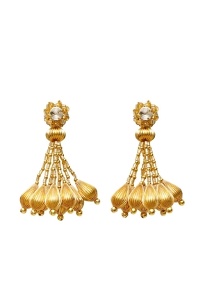 Vanina Lys beaded-drop earrings - Gold