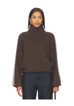 Rag & Bone Ingrid Tneck in Brown. Size L. Also in M, S, XS.