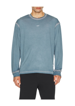 Satisfy Auralite Long Tee in Blue. Size S. Also in XL/1X.