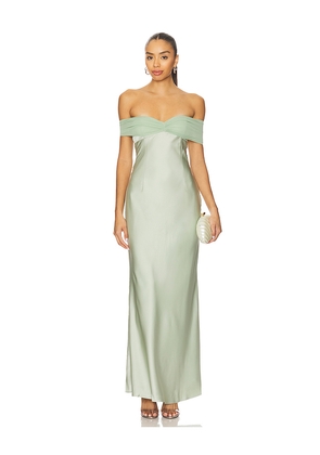 Runaway The Label Kadie Maxi Dress in Mint. Size L. Also in M, S, XL, XS.