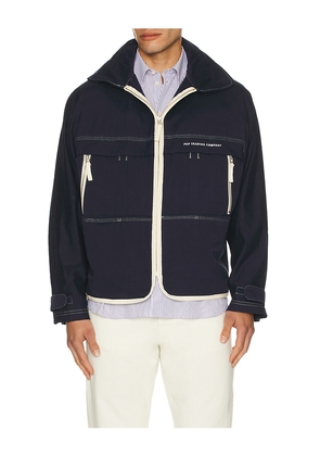 Pop Trading Company New City Jacket in Navy. Size L. Also in S.