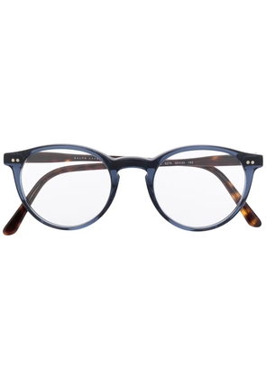 Polo Ralph Lauren tortoiseshell-effect round glasses - Blue