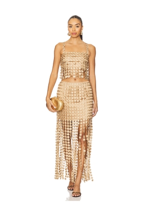 SAYLOR x REVOLVE Elie Set in Metallic Bronze. Size L. Also in M.