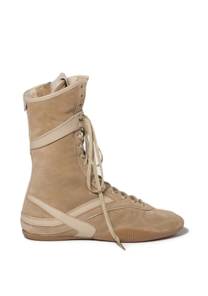 Miu Miu Gymnasium boots - Neutrals