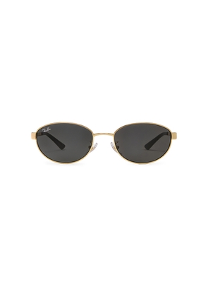 Ray-Ban Oval Sunglasses in Metallic Gold.
