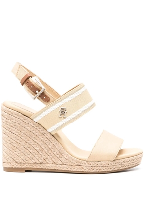 Tommy Hilfiger Webbing 105mm wedge espadrilles - Neutrals