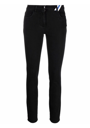 Philosophy Di Lorenzo Serafini chenille logo skinny trousers - Black