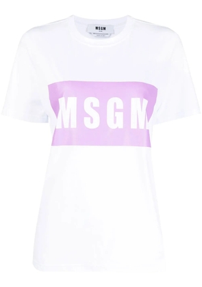 MSGM logo-print T-shirt - White