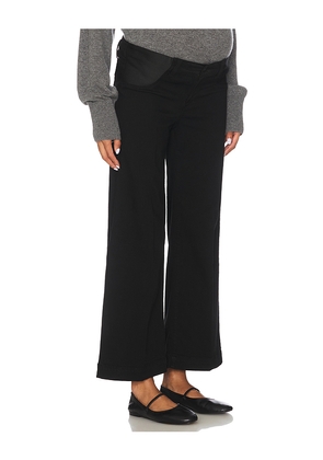 PAIGE Anessa Maternity Wide Leg Jeans in Black. Size 23. Also in 24, 33.