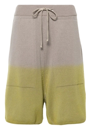 Moncler x Rick Owens knitted shorts - Green