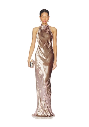 The Sei Halter Bias Gown in Blush. Size 0. Also in 10, 2.