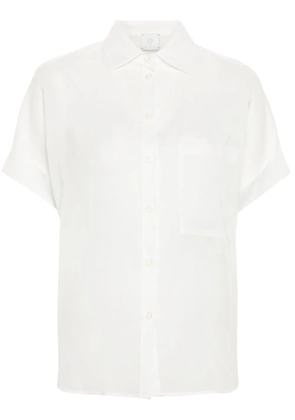 Eleventy semi-sheer cotton shirt - White