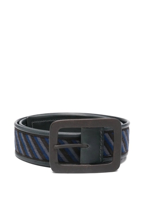Romeo Gigli Pre-Owned 1990s striped belt - Blue