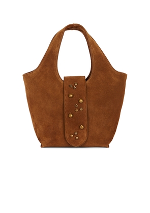SIEDRES Lea Tote Bag in Brown.