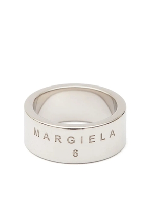 MM6 Maison Margiela Minimal engraved ring - Silver
