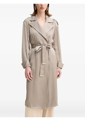 MARCIANO by GUESS belted notched-lapels trench - Neutrals