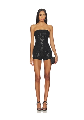 superdown Amaris Romper in Black. Size L. Also in XXS, M, XL.