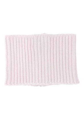 SA SU PHI ribbed-knit zip-fastening neckwarmer scarf - Pink