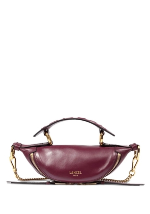 Lancel mini Origami zip quilted-handle chain crossbody bag - Purple