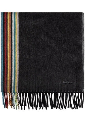 Paul Smith Signature Stripe cashmere scarf - Black