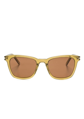 Saint Laurent Eyewear translucent-design sunglasses - Green