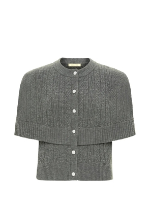 Hellessy cable-knit buttoned cardigan - Grey