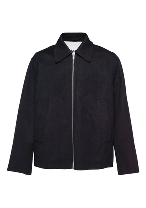 Jil Sander zip-front wool jacket - Black