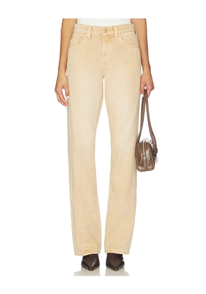 7 For All Mankind Twisted InseamTess Trouser Jeans in Tan. Size 23. Also in 25, 26, 28, 29, 30, 32, 33, 34.