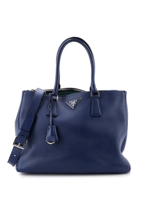 Prada Pre-Owned Galleria Double Zip Tote Leather Medium satchel - Blue