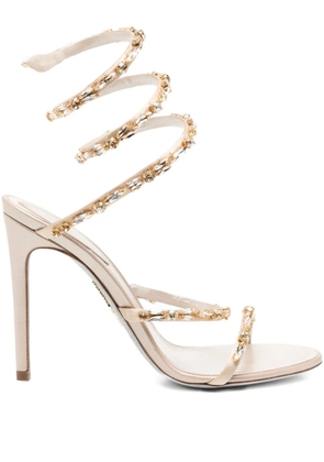 René Caovilla 105mm Cleo sandals - Neutrals
