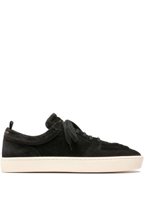 Officine Creative suede leather sneakers - Black