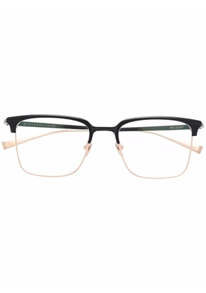 Masunaga square-frame glasses - Black