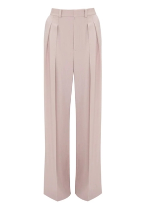 Victoria Beckham double-pleat wide-leg trousers - Pink