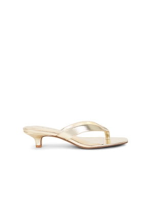 Steve Madden Tracie Sandal in Metallic Neutral. Size 10. Also in 6, 6.5, 7, 7.5, 8, 8.5, 9, 9.5.
