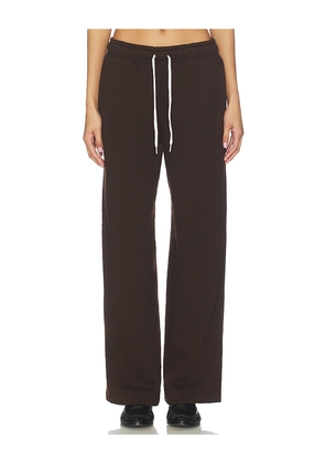 Polo Ralph Lauren Drawstring Fleece Wide Leg Sweatpant in Brown. Size L. Also in XL, XS.