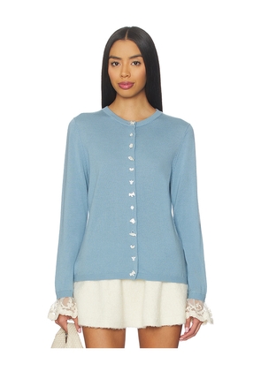 Sea Diane Knit Cardigan in Blue. Size L. Also in XS.
