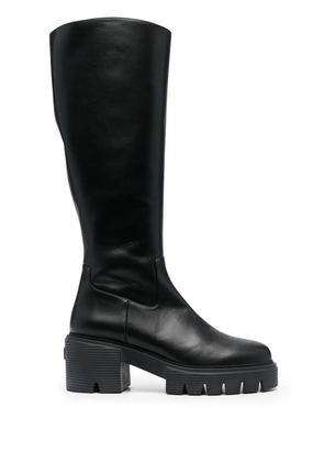 Stuart Weitzman Soho calf-length leather boots - Black