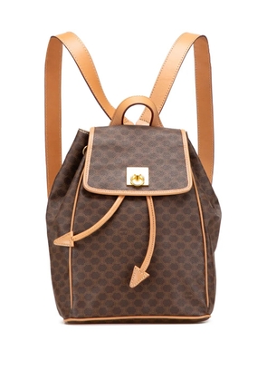 Celine Pre-Owned 2016 Macadam Coated Canvas backpack - Brown