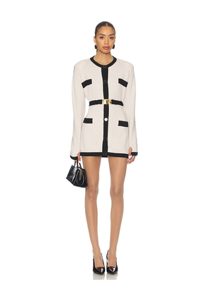Rowen Rose x REVOLVE Long Sleeve Mini Dress in Cream. Size L. Also in M, S, XL.