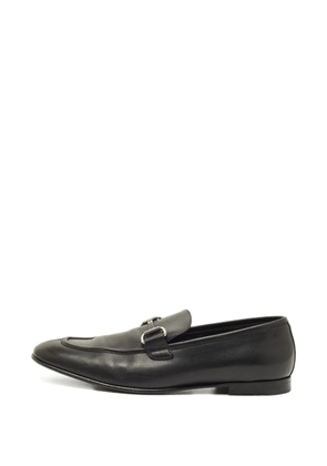 Ermenegildo Zegna Vintage leather buckle loafers - Black
