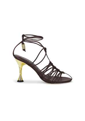 Studio Amelia Odessa 90 Sandal in Chocolate. Size 36. Also in 37, 38, 39, 40.