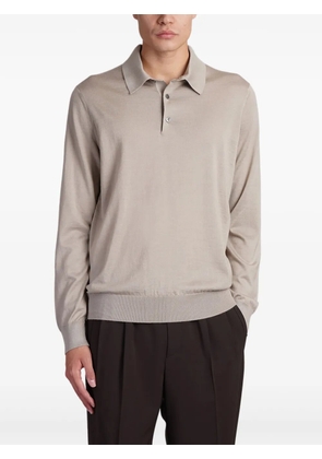 Zegna knitted polo shirt - Neutrals