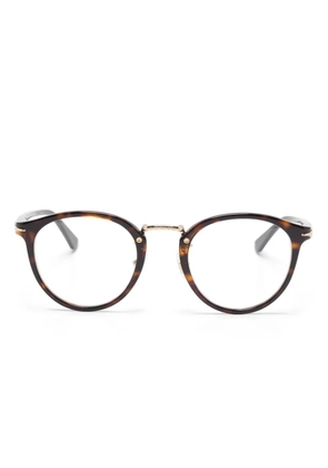 Montblanc round-frame glasses - Brown