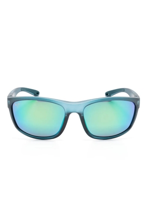 Maui Jim Predator 03 logo-plaque sunglasses - Blue